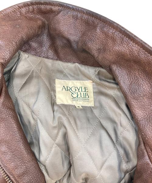 ARGYLE CLUB（アーガイル クラブ）ARGYLE CLUB (アーガイル クラブ) レザージャケット ブラウン サイズ:Mの古着・服飾アイテム