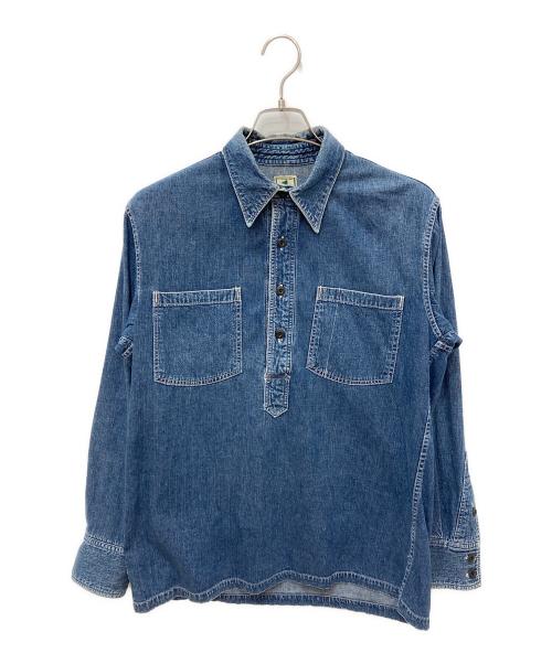 SUGAR CANE（シュガーケーン）SUGAR CANE (シュガーケーン) プルオーバーシャツ インディゴ サイズ:Mの古着・服飾アイテム