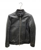 AKMエーケーエム）の古着「シープレザージャケット」｜ブラック