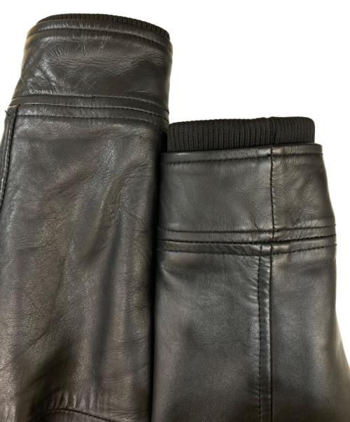 AKM（エーケーエム）AKM (エーケーエム) シープレザージャケット ブラック サイズ:Mの古着・服飾アイテム