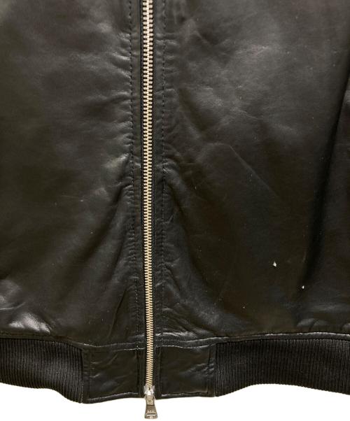AKM（エーケーエム）AKM (エーケーエム) シープレザージャケット ブラック サイズ:Mの古着・服飾アイテム