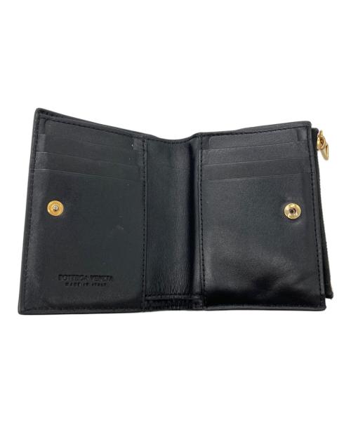 BOTTEGA VENETA（ボッテガベネタ）BOTTEGA VENETA (ボッテガベネタ) カセット  二つ折りウォレット ブラックの古着・服飾アイテム