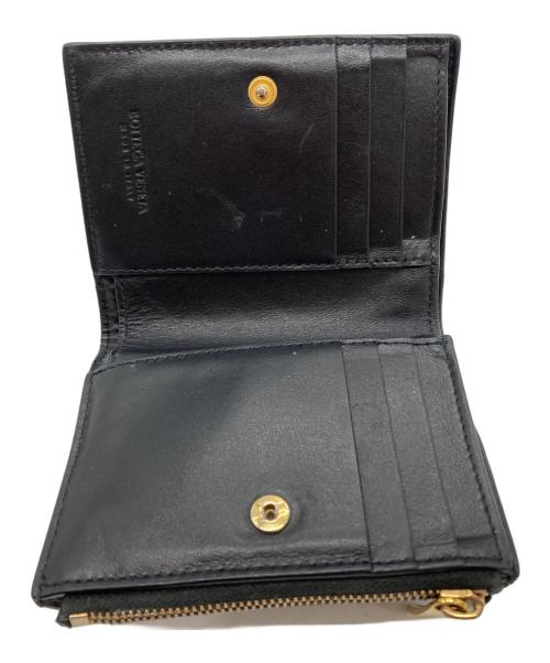 BOTTEGA VENETA（ボッテガベネタ）BOTTEGA VENETA (ボッテガベネタ) カセット  二つ折りウォレット ブラックの古着・服飾アイテム