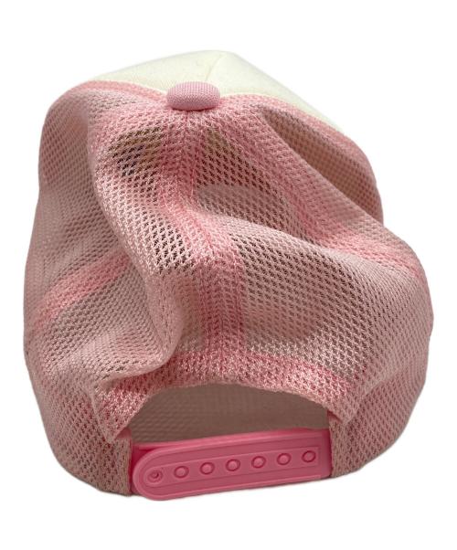 Hysteric Glamour（ヒステリックグラマー）Hysteric Glamour (ヒステリックグラマー) SEE NO EVIL スタッズメッシュキャップ ピンクの古着・服飾アイテム