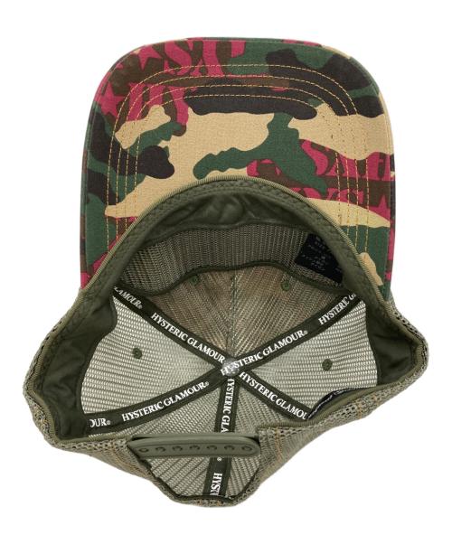 Hysteric Glamour（ヒステリックグラマー）Hysteric Glamour (ヒステリックグラマー) WOODLAND HYS メッシュキャップ グリーンの古着・服飾アイテム