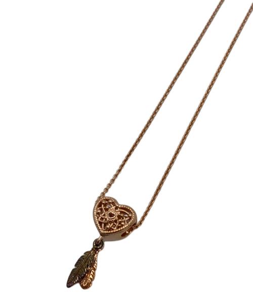 PANDORA（パンドラ）PANDORA (パンドラ) ドリームキャッチャーネックレス ピンクの古着・服飾アイテム