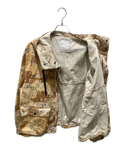 ANCELLM（アンセルム）ANCELLM (アンセルム) CAMO ZIPUP HOODIE　カモジップアップフーディ ベージュ サイズ:2の古着・服飾アイテム