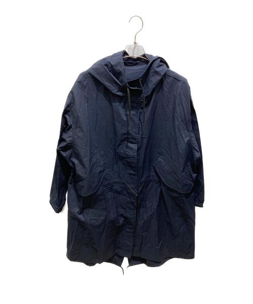 JIL SANDER（ジルサンダー）JIL SANDER (ジルサンダー) バックロゴフーデットミリタリーライクコート ネイビー サイズ:36の古着・服飾アイテム