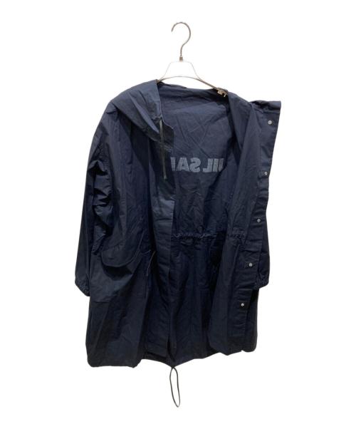 JIL SANDER（ジルサンダー）JIL SANDER (ジルサンダー) バックロゴフーデットミリタリーライクコート ネイビー サイズ:36の古着・服飾アイテム