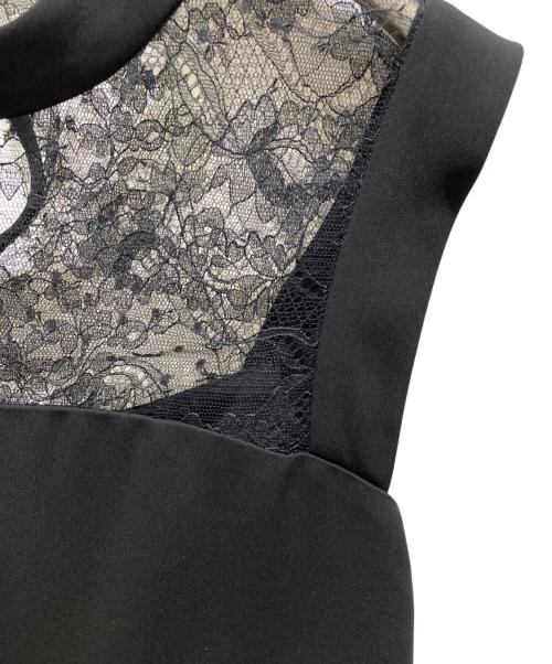 Mame Kurogouchi（マメクロゴウチ）Mame Kurogouchi (マメクロゴウチ) ノースリーブワンピース ブラック サイズ:2の古着・服飾アイテム