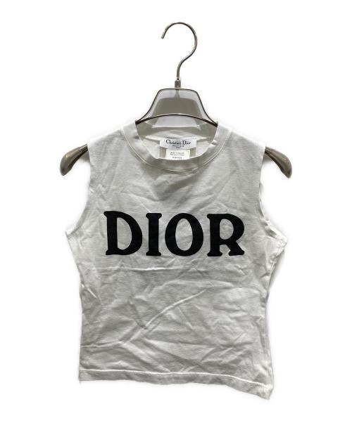Dior（ディオール）Dior (ディオール) ノースリーブカットソー ホワイト サイズ:Ｍの古着・服飾アイテム