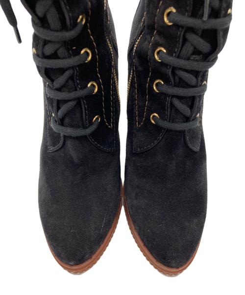 TOD'S（トッズ）TOD'S (トッズ) レースアップブーツ ブラック サイズ:37.5の古着・服飾アイテム