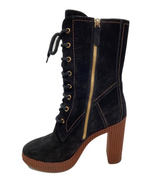 TOD'S（トッズ）TOD'S (トッズ) レースアップブーツ ブラック サイズ:37.5の古着・服飾アイテム