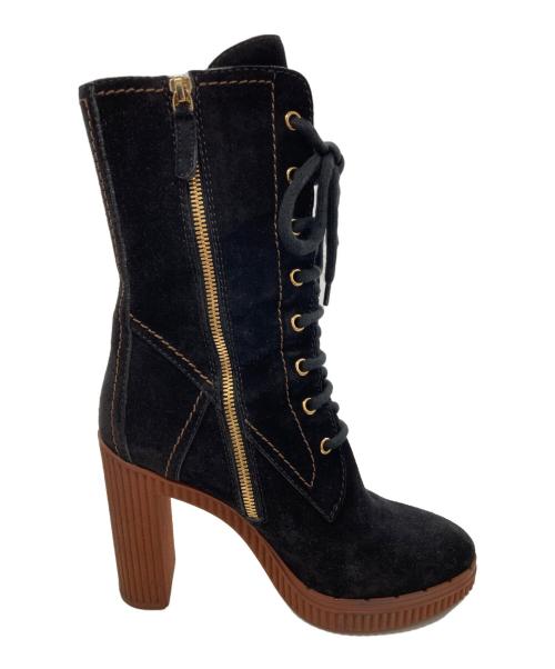 TOD'S（トッズ）TOD'S (トッズ) レースアップブーツ ブラック サイズ:37.5の古着・服飾アイテム