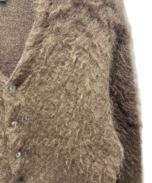 STEP AHEAD（ステップアヘッド）STEP AHEAD (ステップアヘッド) ナイロンモヘアカーディガン ブラウン サイズ:Mの古着・服飾アイテム