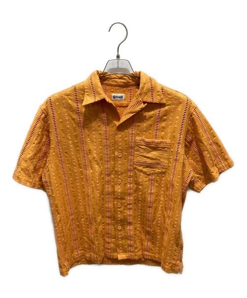Schott（ショット）Schott (ショット) CR SHIRT EMBROIDERY オレンジ サイズ:Ｍの古着・服飾アイテム