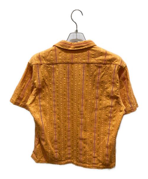 Schott（ショット）Schott (ショット) CR SHIRT EMBROIDERY オレンジ サイズ:Ｍの古着・服飾アイテム