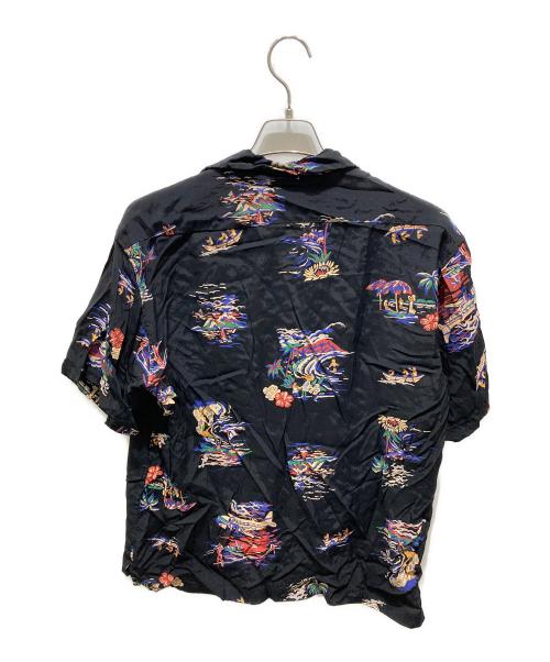 SCHOTT BROS.（ショット）SCHOTT BROS. (ショット) PJ (ピージェー) PINEAPPLE JUICE (パインアップル ジュース) RAYON SHIRT ALOHALAND ブラック サイズ:Ｍの古着・服飾アイテム
