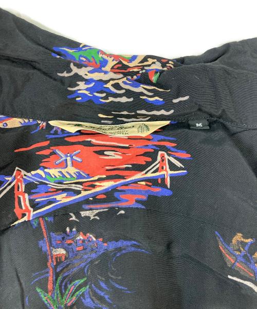 SCHOTT BROS.（ショット）SCHOTT BROS. (ショット) PJ (ピージェー) PINEAPPLE JUICE (パインアップル ジュース) RAYON SHIRT ALOHALAND ブラック サイズ:Ｍの古着・服飾アイテム