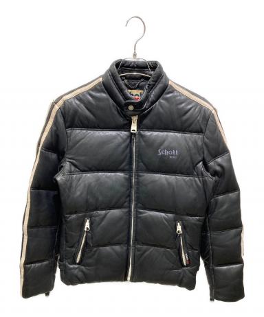 中古・古着通販】Schott (ショット) MOTORCYCLE LEATHER DOWN JACKET
