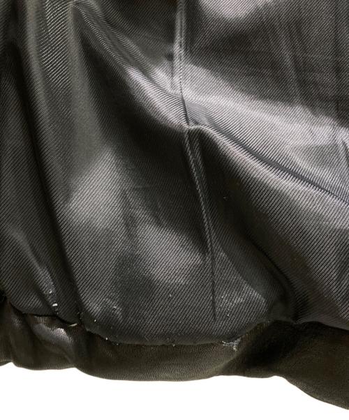 Schott（ショット）Schott (ショット) MOTORCYCLE LEATHER DOWN JACKET（モーターサイクル・レザー・ダウン・ジャケット ） ブラック サイズ:Mの古着・服飾アイテム