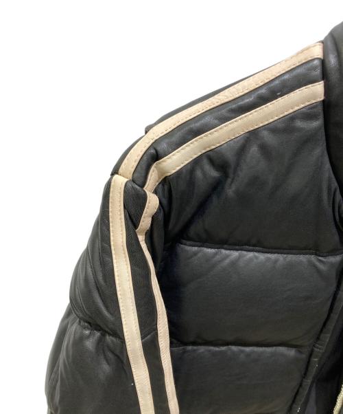 Schott（ショット）Schott (ショット) MOTORCYCLE LEATHER DOWN JACKET（モーターサイクル・レザー・ダウン・ジャケット ） ブラック サイズ:Mの古着・服飾アイテム