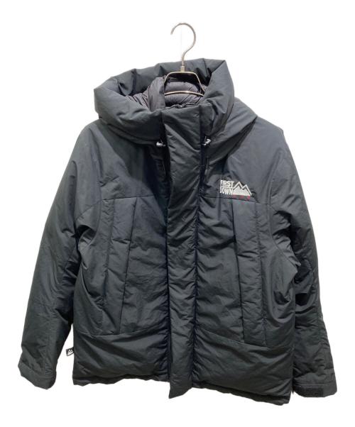 FIRST DOWN（ファーストダウン）FIRST DOWN (ファーストダウン) WRAP DOWN PARKA　ラップ ダウン パーカ ブラック サイズ:Lの古着・服飾アイテム
