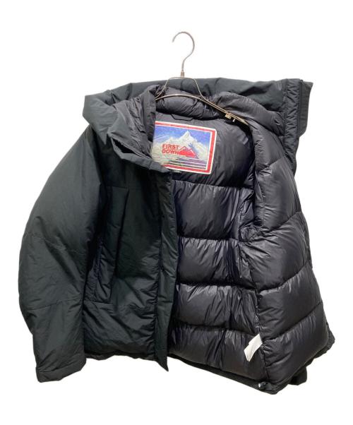 FIRST DOWN（ファーストダウン）FIRST DOWN (ファーストダウン) WRAP DOWN PARKA　ラップ ダウン パーカ ブラック サイズ:Lの古着・服飾アイテム
