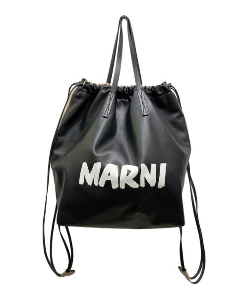 MARNI（マルニ）MARNI (マルニ) GUSSETバックパック　ガセットバックパック ブラック×ベージュの古着・服飾アイテム