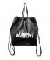 MARNI（マルニ）の古着「GUSSETバックパック　ガセットバックパック」｜ブラック×ベージュ