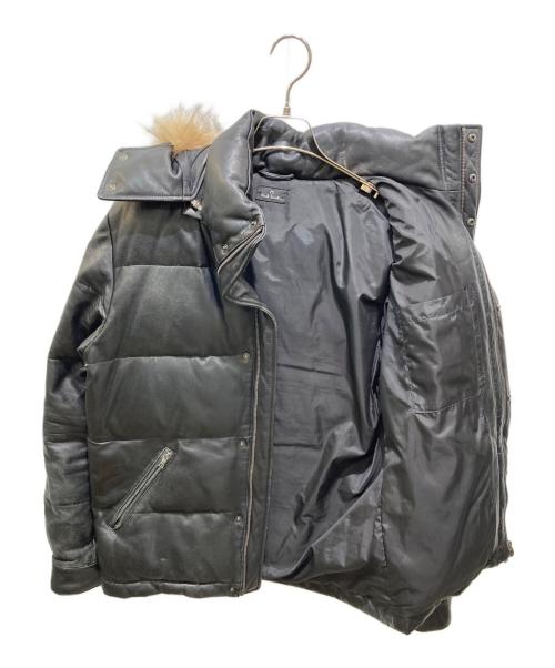 PAUL SMITH（ポールスミス）PAUL SMITH (ポールスミス) シープスキンダウンジャケット ブラック サイズ:XLの古着・服飾アイテム
