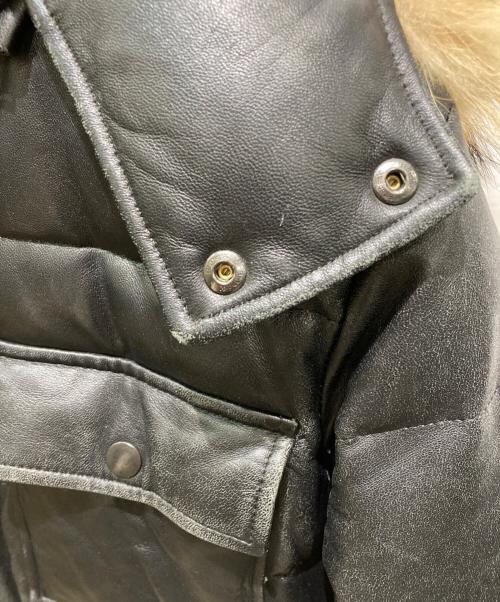 PAUL SMITH（ポールスミス）PAUL SMITH (ポールスミス) シープスキンダウンジャケット ブラック サイズ:XLの古着・服飾アイテム