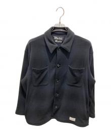 WACKO MARIA（ワコマリア）の古着「CHECK FLEECE SHIRT JACKET　チェックフリースシャツジャケット」｜ブラック
