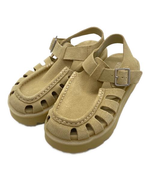 CLARKS（クラークス）CLARKS (クラークス) Meare Buckle　メアバックル　サンダル ベージュ サイズ:39の古着・服飾アイテム