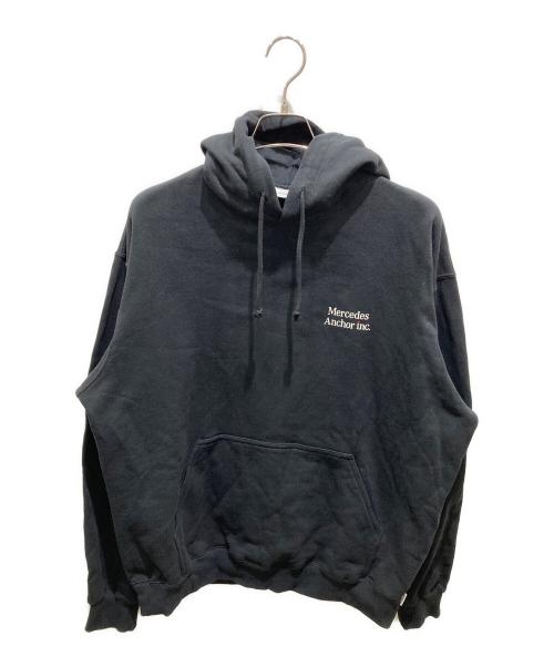 MERCEDES ANCHOR INC（メルセデス アンカー インク）MERCEDES ANCHOR INC (メルセデス アンカー インク) ロゴプリントパーカー ブラック サイズ:XLの古着・服飾アイテム