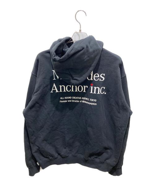 MERCEDES ANCHOR INC（メルセデス アンカー インク）MERCEDES ANCHOR INC (メルセデス アンカー インク) ロゴプリントパーカー ブラック サイズ:XLの古着・服飾アイテム
