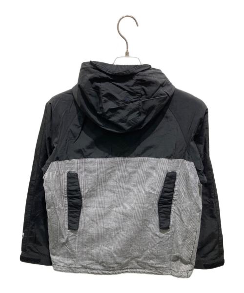 stussy（ステューシー）stussy (ステューシー) マウンテンパーカー ブラック×ホワイト サイズ:Sの古着・服飾アイテム