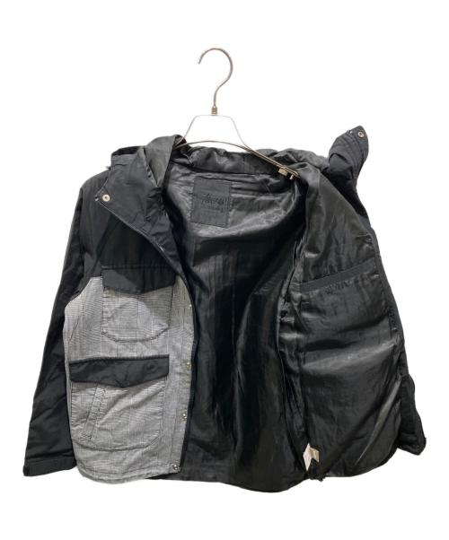 stussy（ステューシー）stussy (ステューシー) マウンテンパーカー ブラック×ホワイト サイズ:Sの古着・服飾アイテム
