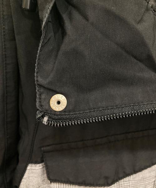 stussy（ステューシー）stussy (ステューシー) マウンテンパーカー ブラック×ホワイト サイズ:Sの古着・服飾アイテム