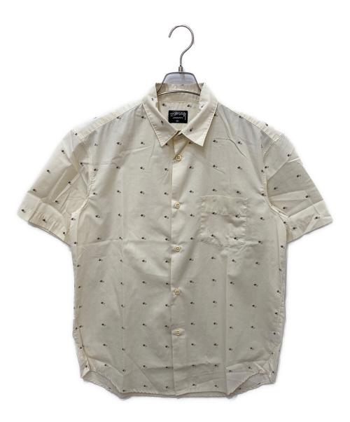 stussy（ステューシー）stussy (ステューシー) 半袖シャツ ベージュ サイズ:Mの古着・服飾アイテム