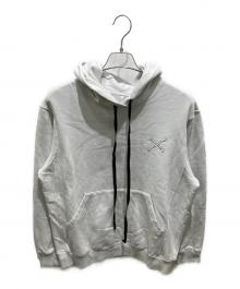 UNRAVEL PROJECT（アンレーベル プロジェクト）の古着「CROSSBONE HOODIE　クロスボーンフーディー」｜グレー