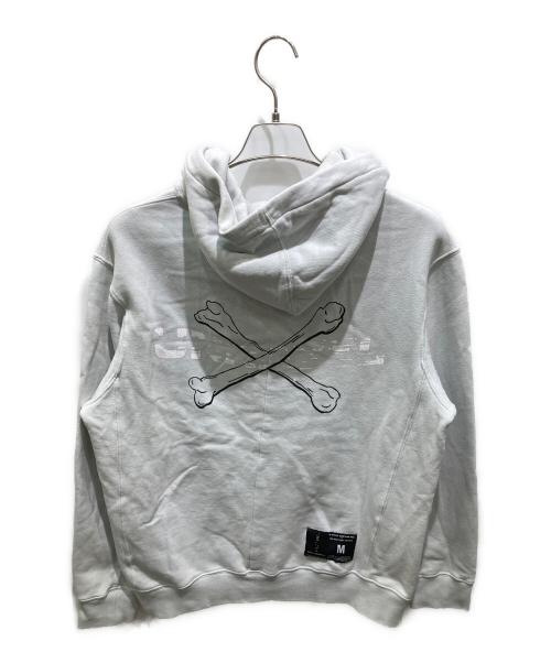 UNRAVEL PROJECT（アンレーベル プロジェクト）Unravel Project (アンレーベル プロジェクト) CROSSBONE HOODIE　クロスボーンフーディー グレー サイズ:Mの古着・服飾アイテム