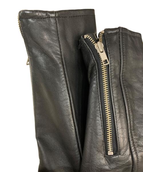 HARLEY-DAVIDSON（ハーレーダビッドソン）HARLEY-DAVIDSON (ハーレーダビッドソン) シングルレザージャケット ブラック サイズ:Sの古着・服飾アイテム