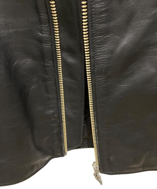 HARLEY-DAVIDSON（ハーレーダビッドソン）HARLEY-DAVIDSON (ハーレーダビッドソン) シングルレザージャケット ブラック サイズ:Sの古着・服飾アイテム