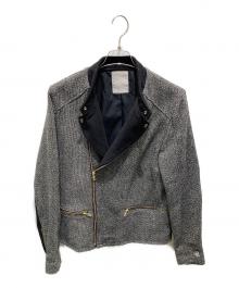 LIBEIRO（リベイロ）の古着「ダブルライダースジャケット」｜グレー