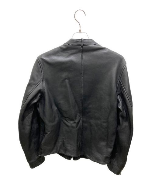 DIESEL（ディーゼル）DIESEL (ディーゼル) L-METALO/シングルライダースレザージャケット ブラック サイズ:46の古着・服飾アイテム
