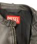 中古・古着 DIESEL (ディーゼル) L-METALO/シングルライダースレザージャケット ブラック サイズ:46：40000円