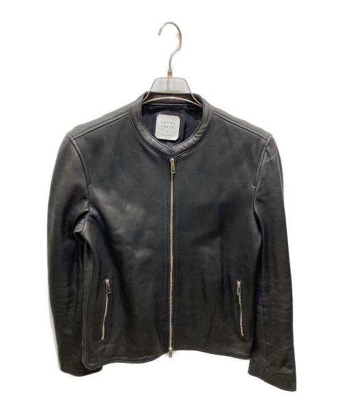 UNITED TOKYO（ユナイテッドトーキョー）UNITED TOKYO (ユナイテッドトーキョー) ラムレザーシングルライダースライダースジャケット ブラック サイズ:Mの古着・服飾アイテム