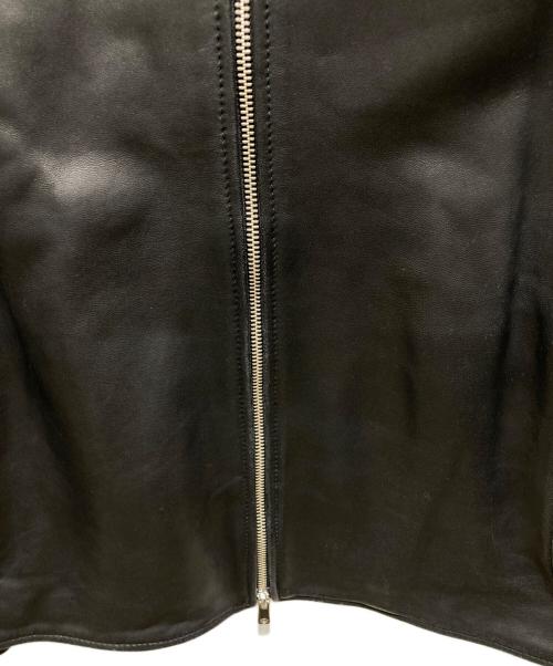 UNITED TOKYO（ユナイテッドトーキョー）UNITED TOKYO (ユナイテッドトーキョー) ラムレザーシングルライダースライダースジャケット ブラック サイズ:Mの古着・服飾アイテム