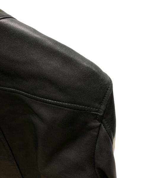 UNITED TOKYO（ユナイテッドトーキョー）UNITED TOKYO (ユナイテッドトーキョー) ラムレザーシングルライダースライダースジャケット ブラック サイズ:Mの古着・服飾アイテム